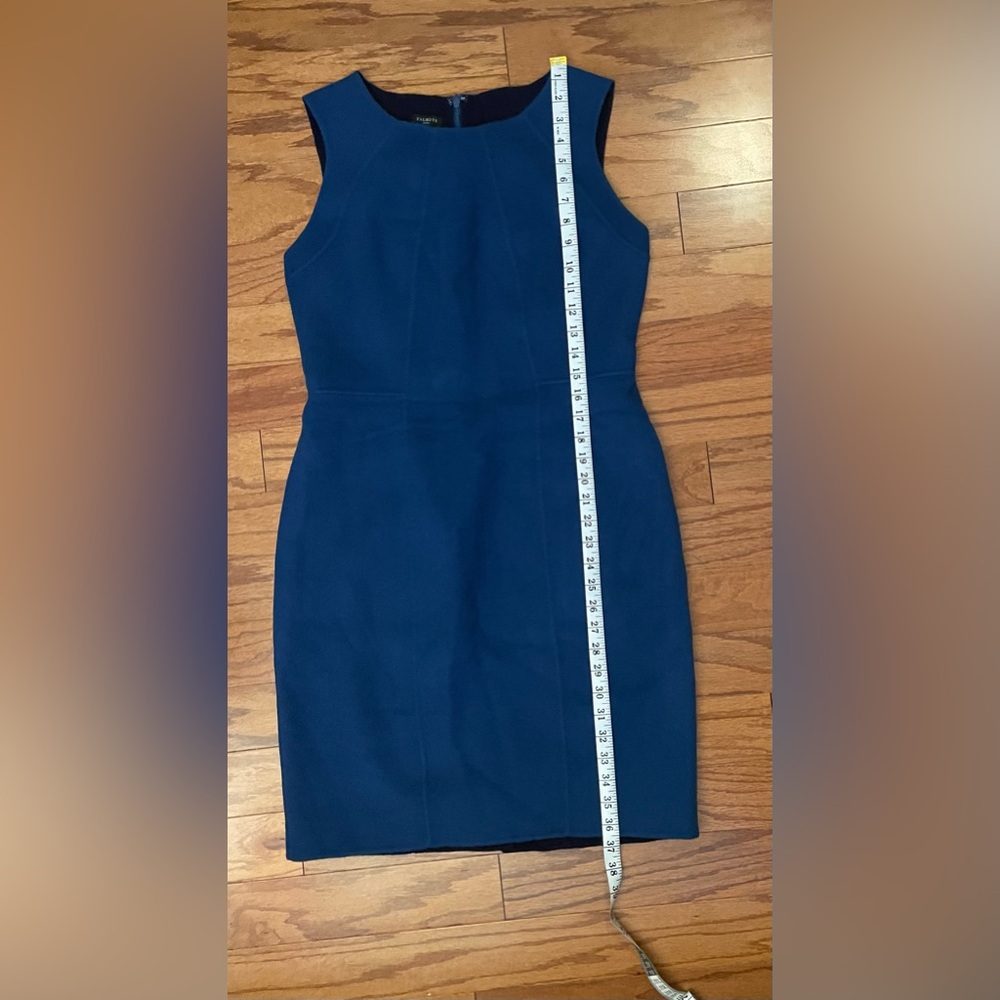Talbots-‎ Wool Classic Blue Midi Dress Size 10P - Picture 6 of 8